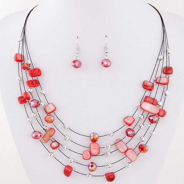 AliExpress%20wish%20exaggerated%20versatile%20crystal%20turquoise%20shell%20mix%20multi-layer%20necklace%20earrings%20set%20women's%20jewelry%20-%20Image%208