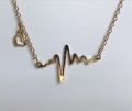Heart Beat Pendant Necklaces for Women  Korean Women's Heart Beat Pendant Chain. 