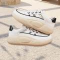 Chunky Platform Sneakers for Women Casual Shoes Nonslip Thick Soled Comfortable Female Summer Shoes Women Trainers for Running Sports Ladies , White, 39.