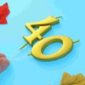 2pcs 16/18/21/40 Birthday Number Decoration Bithday Cake Topper Candles Party Supplies Golden Number. 