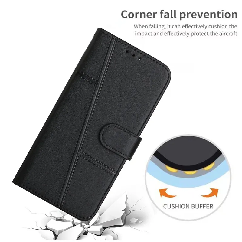 ChoosEU Cover Portafoglio In Pelle Per Xiaomi Redmi Note 13 5G - Flip Case Con Slot Carte, Funzione Stand, Design Rosa Argento