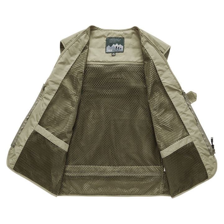 Multi%20Pockets%20Summer%20Mens%20US%20Tactical%20Hiking%20Fishing%20Vest%20Mens%20Photographer%20Waistcoat%20Mesh%20Cargo%20Sleeveless%20Jacket%20Tool%20Vest%206XL%20BunnyGarden%20-%20Image%203