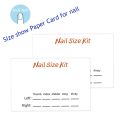 10/50 Pieces Press On Nails Instruction Use Paper Cards Wholesale Bulk Handmade False Nail Size Display Card For Business. 