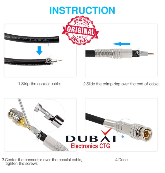 Metal%20BNC%20Connector%20FOR%20Security%20Camera,%20Pack%20of%205%20Connector%20-%20Image%207