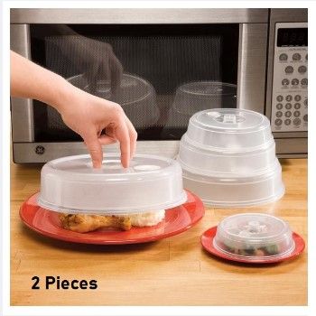 2%20Pieces%20MICROWAVE%20FOOD%20COVER%20/%20Plate%20Cover%20Splatter%20Guard%20Non%20Stick%20Plastic%20Clear%20Dish%20Lid%20-%20Image%203
