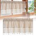 Farmhouse Valance Windows Short Curtain for Bedroom Kitchen Decoration 150cmx60cm.