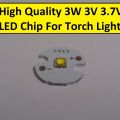 CREE-16mm Torch Light LED WHITE Color 3Watt LED Chip 3V 3.7V 3W With Metal Plate Heatsink Heat Sink Aluminum Base 16mm PCB DIY For Torch LED Light Bulbs.