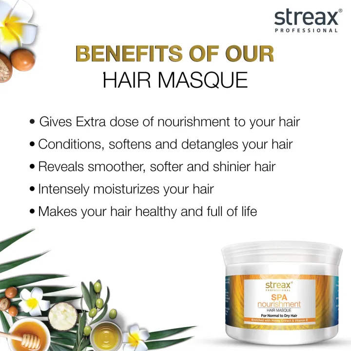 Streax%20Professional%20Spa%20Nourishment%20Hair%20Masque%20500Gm%20For%20Normal%20To%20Dry%20Hair%20With%20Honey%20&%20Vitamin%20E%20-%20Image%205