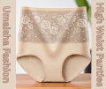Women Underwear High Waist Cotton Panties Full Coverage Ladies Briefs- 1pcs - Panty.