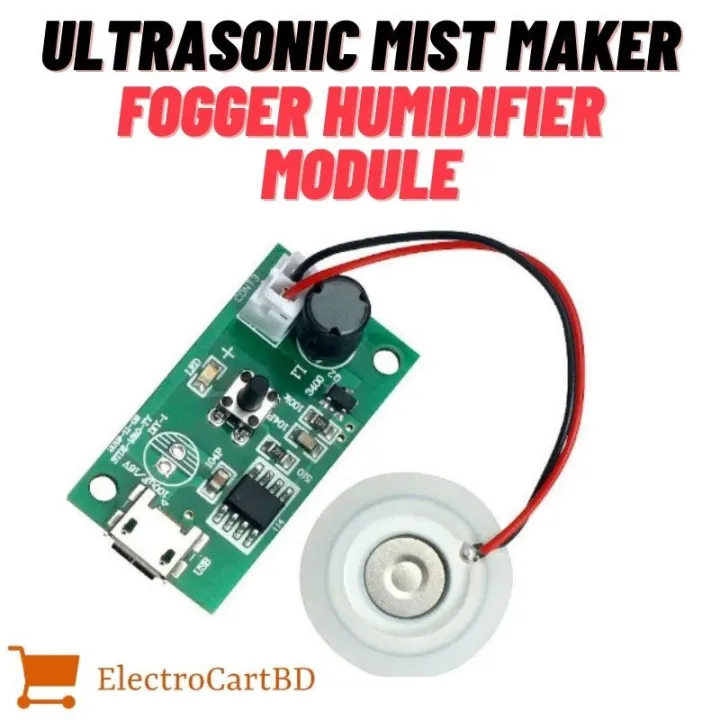 Ultrasonic Mist Maker Atomizing Fogger Humidifier Module D20mm Mist Maker Circuit