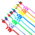 3D Fruit 4Pcs Straw for Kids & Party Decoration Colorful Fruit Style Straw/Reusable Straws Smoothie Drinking Straws for Milkshakes- Gadget Biz. 