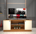 Trendy Mart Tv Unit for Living Room | TV Cabinet - TV  Table for Bedroom | Tv Stand | 2 Door with 2 Shelf Storage, Teak Finish. 