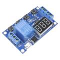 Micro USB 5 Digital LED Display Trigger Automation Delay Cycle Timer Control Switch Relay Module.