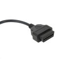 Diagnostic Extension Pigtail Cord, Stable Performance High Reliability OBD2 Female Connector Cable for Car. 