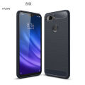 Soft Silicone TPU Phone Case Carbon Fiber Texture Brushed Phone Casing For Xiaomi CC9E/A3 & Redmi Note8.