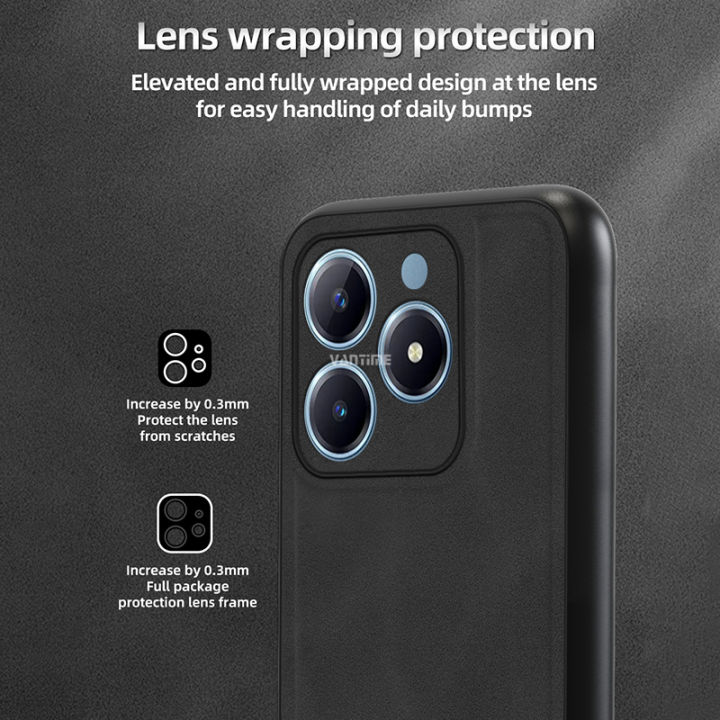 Vantime%20for%20Realme%20C63%20/%20C61%204G%20Case%20Modern%20PU%20Leather%20Matte%20Hard%20Back%20Case%20Compatible%20with%20Magnetic%20Holder%20-%20Image%204