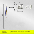 Motion Sensor Light Switch AC85-265V PIR Sensor for Lighting Time Adjust Movement Detector Lamp Automatic Install Easy to Use.