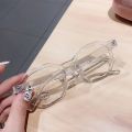 SO EI Fashion Irregular Square Women Optical Glasses Frame Clear Anti Blue-Ray Lens Eyewear Vintage Men Red Frame. 