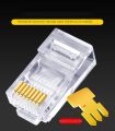 100pcs RJ45 RJ-45 Ethernet Cables Module Plug Network Connector for UTP Cat5 Cat5e Network Cable Crystal Heads connector 8P8C.