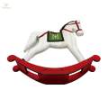 Rocking Horse Christmas Tabletop Decoration for Scene Arrangement.