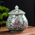 Ceramic Storage Jar Ceramic Tea Jar for Kitchen Dining Table Decoration. 
