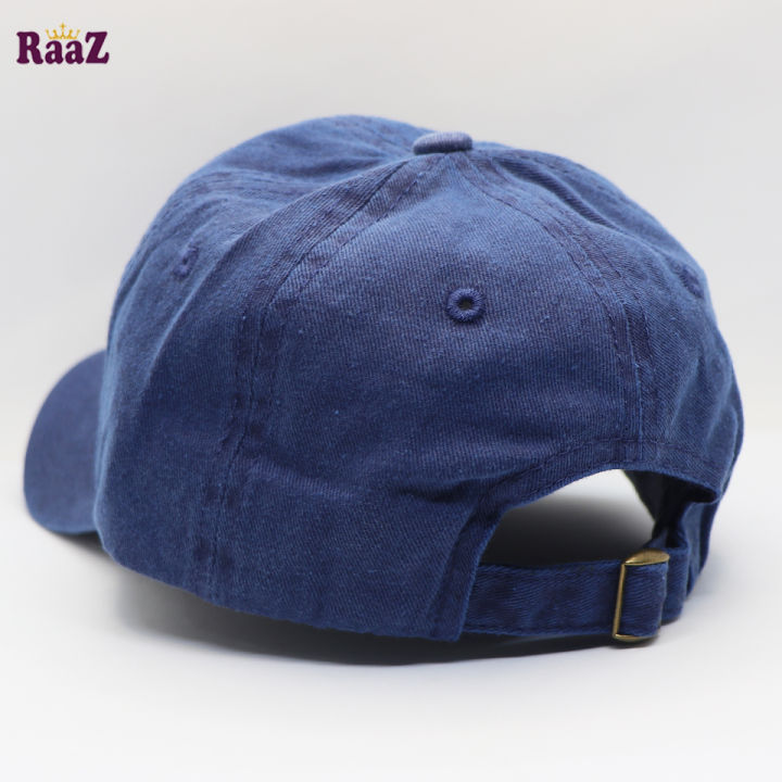 Navy%20Blue%20Export%20Cotton%20Wash%20Baseball%20Cap%20For%20Men%20-%20Image%202