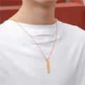 Stainless Steel Golden Color Metal Chain for Men.