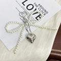 【NEW】 Delicate Beaded Key Chain Handmade Shaped Keyring Heart Keychain Ornament Pearl Decoration For Bags And Phones Huiye. 