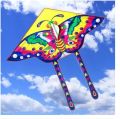 Best Quality 3D Flying Rainbow Kite Waterproof Polyester Funny Kids Toy Gift Outdoor Playing Ghuri - Big size. 