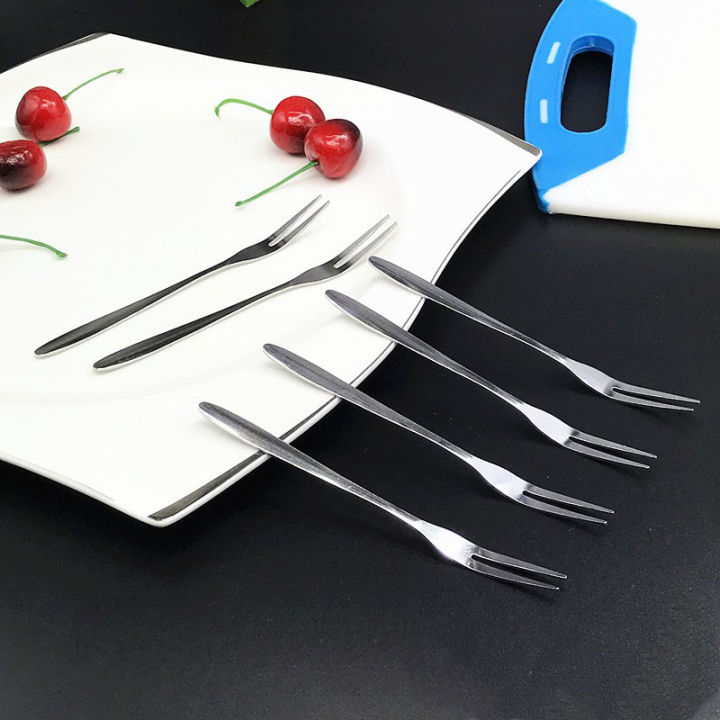 6pcs%20creative%20stainless%20steel%20fruit%20sign%20two%20tooth%20fork%20cake%20dessert%20fork%20Encounter%20-%20Image%203