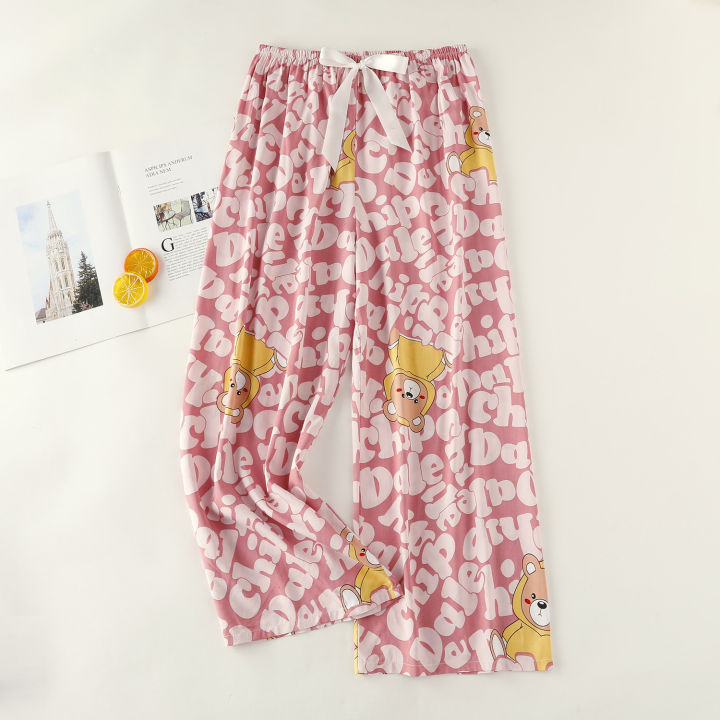 Spring%20and%20summer%20thin%20lounge%20pants,%20women's%20floral%20sweet%20and%20casual,%20can%20be%20worn%20outside,%20air-conditioned%20pants,%20loose%20home%20single%20pajama%20pants,%20trousers%20-%20Image%204