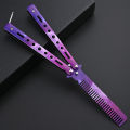 Butterfly All Steel Unbladed Outdoor Folding Comb CSGO Peripheral Fantasy Hands Swing Practice Novice Training Knife.