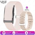 LIGE brand screenless smartwatch for men and women, outdoor sports and fitness, heart rate monitor 1ATM, waterproof.