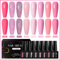 8pcs Gel Nail Polish Set Summer Nails Gel Polish Semi Permanent Varnish Nail Supplies Soak Off UV LED Gel Manicure Kit With Box.