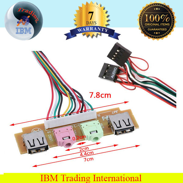 USB%202.0%20port%20chassis%20PC%20computer%20case%20audio%20front%20panel%20replace%20cable%20-%20Image%202