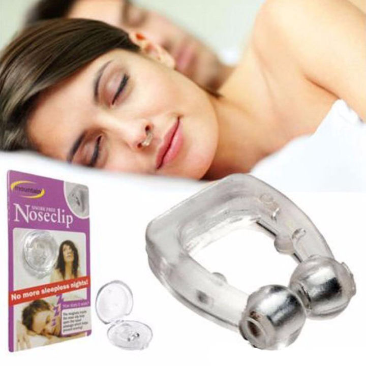 Anti Snore Silicon Nose Clip - White