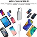【All Series】 Micro USB to Type-C to Lightning Adapter Android Apple IOS UBS-C Converter Data Sync Fast Charging Charger.