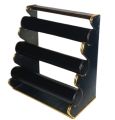 Jewellery Display stand Wooden bracelet holder Bangle Organizer for Women 3 step bangle Bracelet Display Stand Holder with golden border. চুড়ির আলনা.