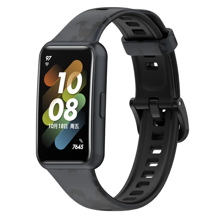 Colorful%20Printing%20Watch%20Strap%20Soft%20Replacement%20Wristband%20Adjustable%20Watchband%20Compatible%20For%20Huawei%20Band%207%20-%20Image%204