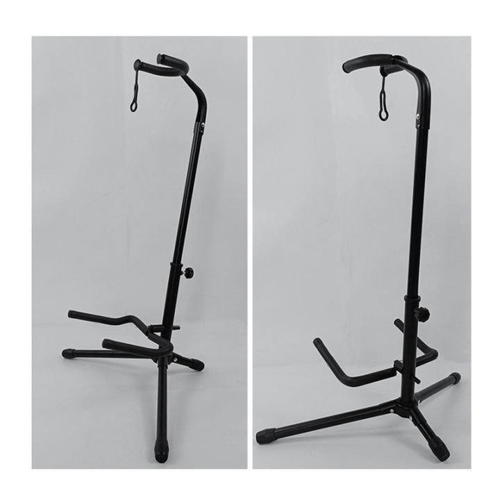 Metal%20Floor%20Guitar%20Stand%20with%20Tripod%20Holder%20for%20Acoustic%20Electric%20Guitar,%20Guitar%20Accessories%20-%20Image%205
