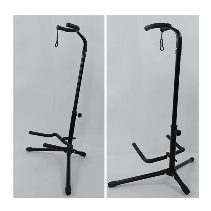 Metal%20Floor%20Guitar%20Stand%20with%20Tripod%20Holder%20for%20Acoustic%20Electric%20Guitar,%20Guitar%20Accessories%20-%20Image%205