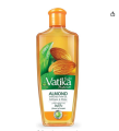 Vatika Naturals Almond Enriched Hair Oil with Vitamins-A, E, F for Soft & Shiny Hair-300ml.