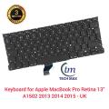 Laptop Keyboard For Apple MacBook Pro 13 Retina A1502 Laptop Keyboard UK ENGLISH (2013-2015).