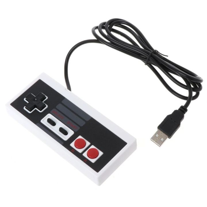 USB%20Gaming%20Controller%20Plug-Play%20Plastic%20Black+Gray%20for%20NES%20PC%20Windows%20New%20-%20Image%205