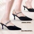 Shiny Crystal Shoelaces Decoration Anti-drop Heel Straps For High Heels Adjustable Straps Sandals Ankle Shoe Belt Holding 1Set. 