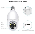 PTZ V380 Full HD 3MP 1920P WIFI IP Camera E27 Bulb Camera 360 Degree Wireless Home Color Night Vision Two Way Audio Smart Motion Detection - ips. 