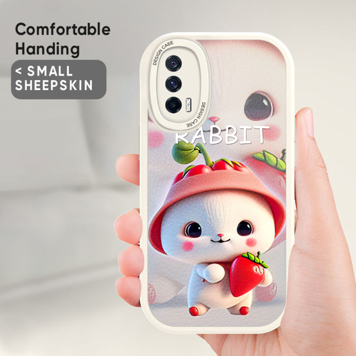 FINDWORLD%20for%20Redmi%20Note%2011/Note%2011S%20Cartoon%20Cute%20Rabbits%20Lambskin%20Texture%20Soft%20Silicone%20PU%20Leather%20Back%20Cover%20Phone%20Case%20-%20Image%206