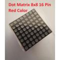 Dot Matrix Round Dot 8×8 788BS 1.9mm Led Display 16 Pin Common Anode Red Super Bright 20mm For Elevator Panel Moving Massage Arduino.