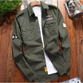 Olive Long sleeve Casual Shirt for Men-e-Quick.