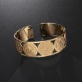 Stainless Steel Vintage Catholic Medal San Benito Bracelet Father Open Titanium Bracelet Women's Men's Religion Christmas Gift.
